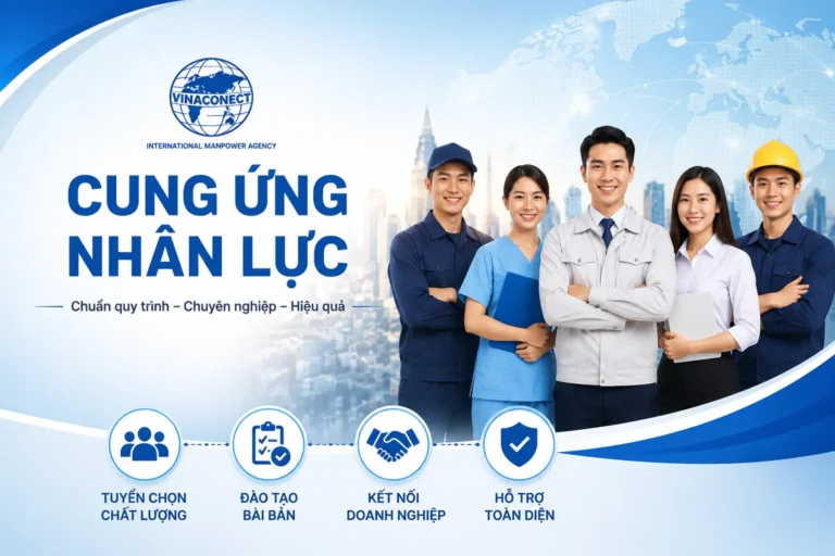 Vinaconect cung ứng nhân lực chuẩn quy trình chuyên nghiệp